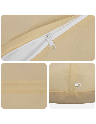 Federa 6 pcs HEERLEN Beige Ø 60 cm Poliestere