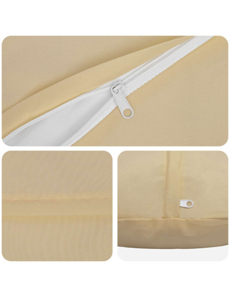 Federa 6 pcs HEERLEN Beige Ø 60 cm Poliestere