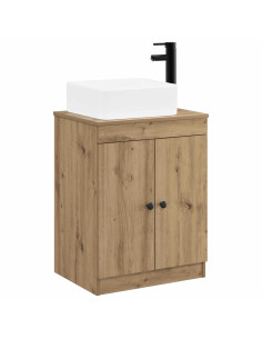 Set di mobili per il bagno Rovere Artigianale 2