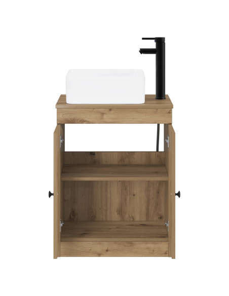 Set di mobili per il bagno Rovere Artigianale