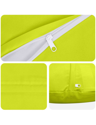 Federa 2 pcs HEERLEN Verde brillante. Ø 60 cm Poliestere