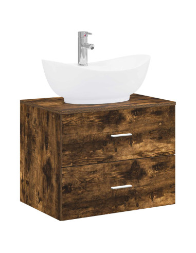 Set di mobili per il bagno Rovere Fumo Legno ingegnerizzato