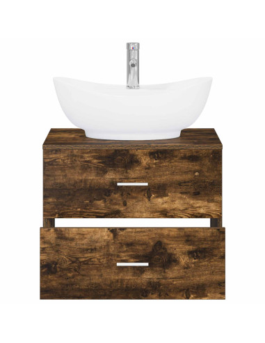 Set di mobili per il bagno Rovere Fumo Legno ingegnerizzato