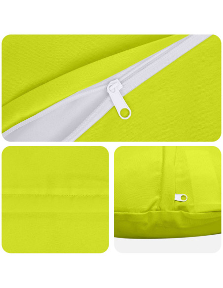 Federa 6 pcs HEERLEN Verde brillante. Ø 60 cm Poliestere