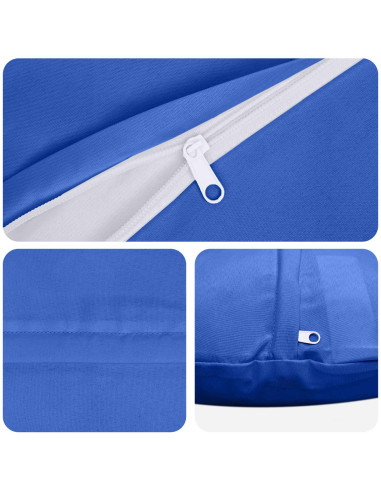 Federa 2 pcs HEERLEN Blu Reale Ø 60 cm Poliestere