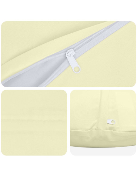 Federa 6 pcs HEERLEN Crema Ø 60 cm Poliestere