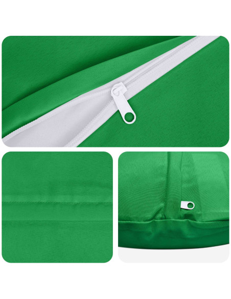 Federa 2 pcs HEERLEN Verde Ø 60 cm Poliestere