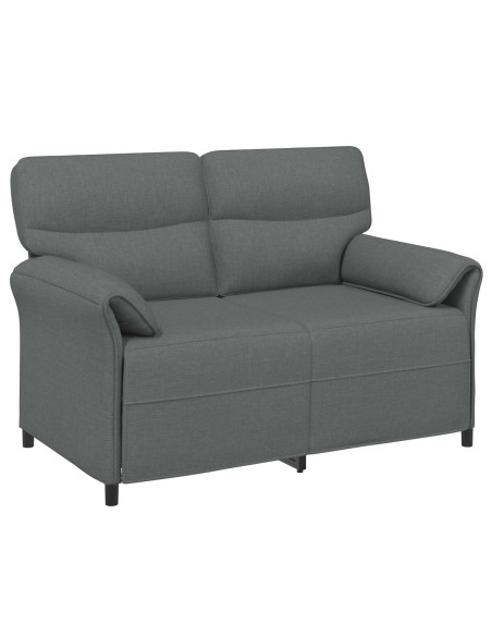 Set di divani 2 pz Grigio Scuro Tessuto