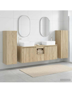 Set di mobili per il bagno 5 pz Rovere Sonoma