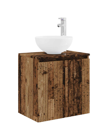 Set di mobili per il bagno 5 pz Legno antico 33 x 34,5 x 100 cm