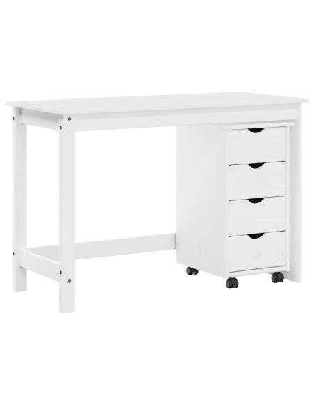 Set di Scrivania e Armadietto 2 pz Bianco