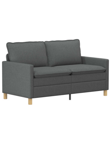 Set di divani 2 pz Grigio Scuro Tessuto