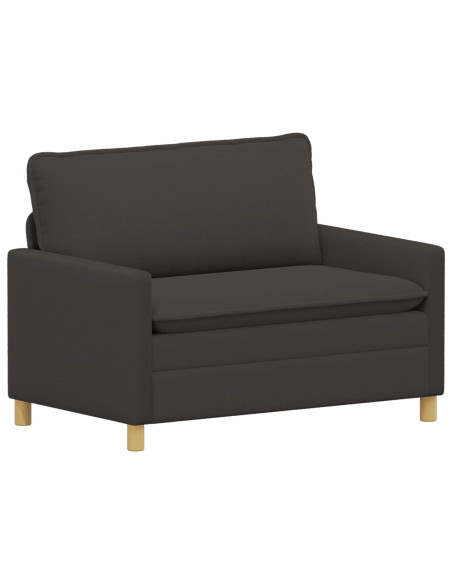 Set di divani 2 pz Grigio Scuro Tessuto
