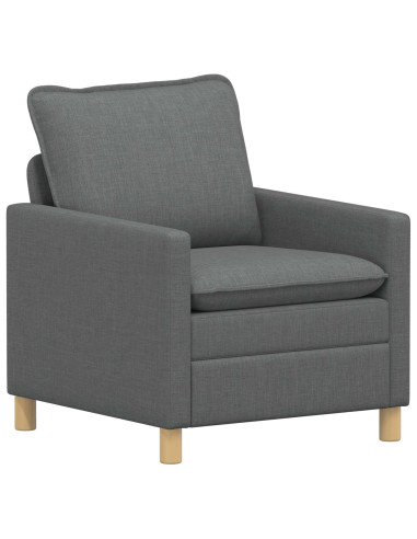 Set di divani 2 pz Grigio Scuro Tessuto
