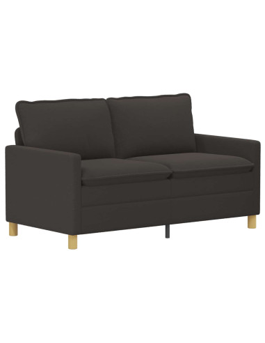 Set di divani 2 pz Grigio Scuro Tessuto