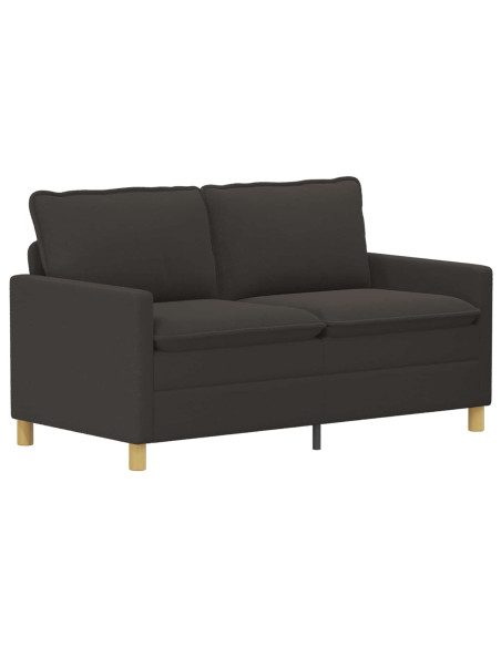 Set di divani 2 pz Grigio Scuro Tessuto