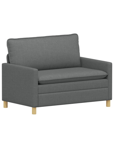 Set di divani 2 pz Grigio Scuro Tessuto