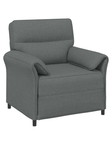 Set di divani 2 pz Grigio Scuro Tessuto