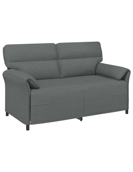 Set di divani 2 pz Grigio Scuro Tessuto