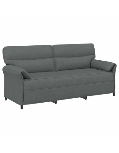 Set di divani 2 pz Grigio Scuro Tessuto