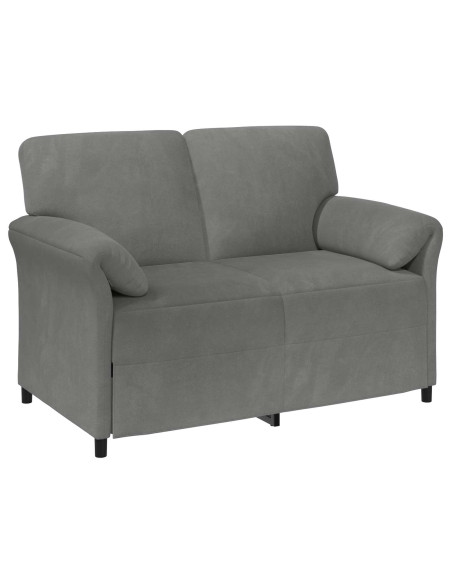 Set di divani 2 pz Grigio Scuro Velluto