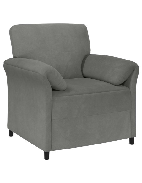 Set di divani 2 pz Grigio Scuro Velluto