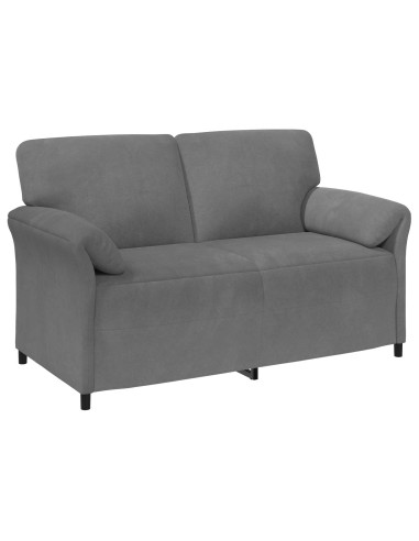 Set di divani 2 pz Grigio Scuro Velluto