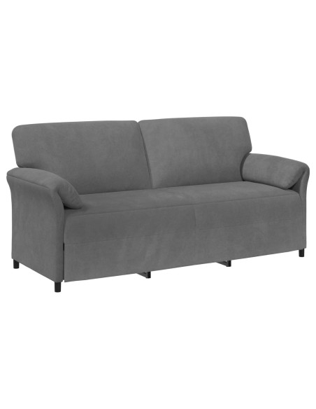 Set di divani 2 pz Grigio Scuro Velluto