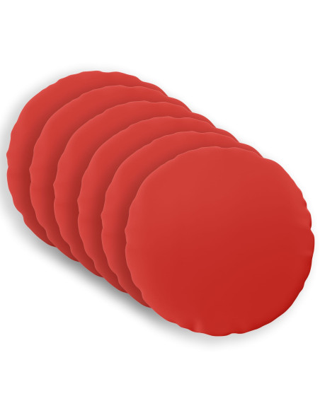 Federa 6 pcs HEERLEN Rosso Ø 50 cm Poliestere