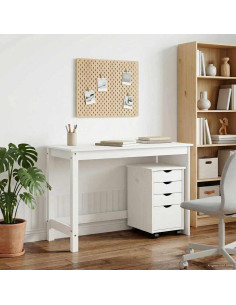 Set di Scrivania e Armadietto 2 pz Bianco