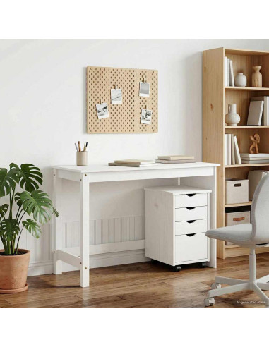 Set di Scrivania e Armadietto 2 pz Bianco