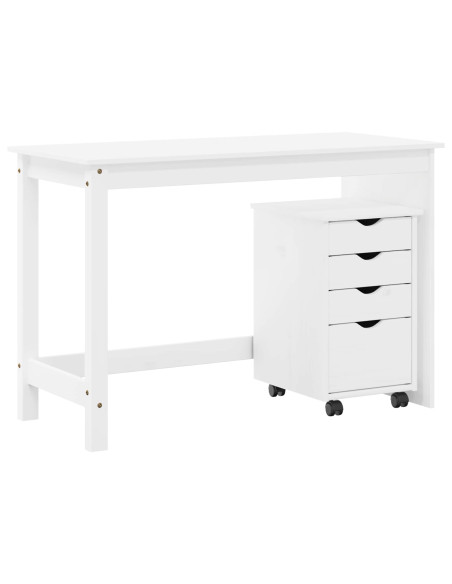 Set di Scrivania e Armadietto 2 pz Bianco