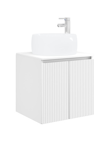 Set di Armadi da Bagno 3 pz Bianco 49,5 x 44,5 x 66 cm
