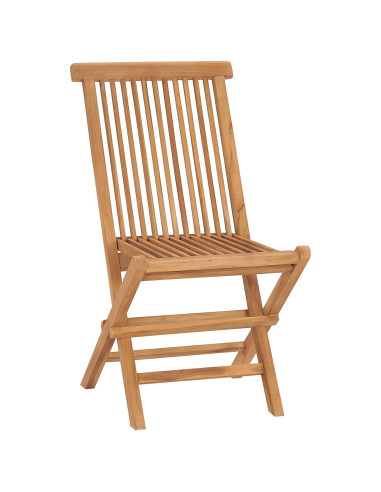 Set da Giardino 5 pz Marrone Legno Teak Massello