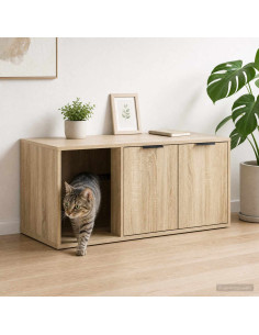 Mobile per gatti Rovere Sonoma 100 x 49 x 45 cm