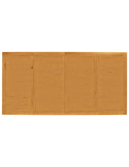 Set da pranzo 9 pz Nero Legno di Quercia Massello