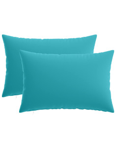Federa 2 pcs HEERLEN Turchese 50 x 75 cm Poliestere