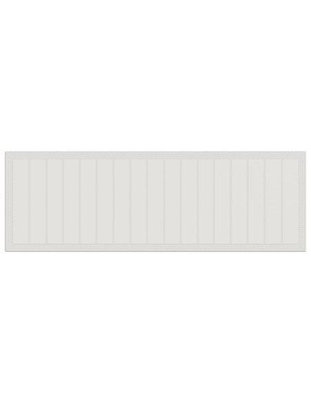Set da Pranzo per Giardino 14 pz Bianco e Crema PP