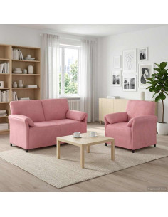 Set di divani 2 pz Rosa Velluto