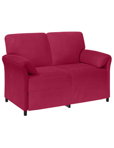 Set di divani 2 pz Rosso Vino Velluto