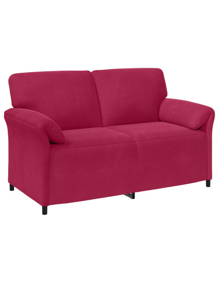 Set di divani 2 pz Rosso Vino Velluto