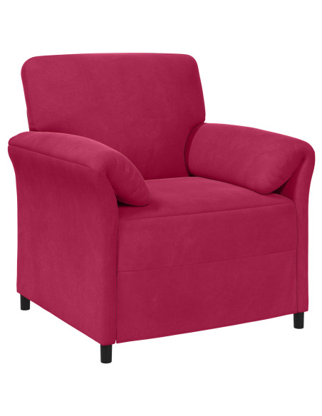 Set di divani 2 pz Rosso Vino Velluto
