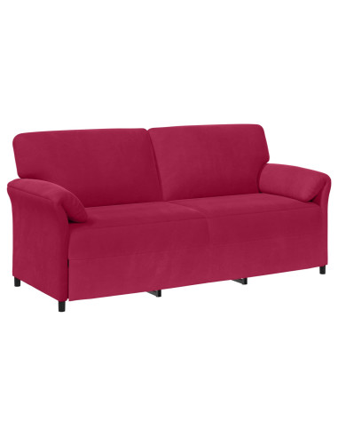 Set di divani 2 pz Rosso Vino Velluto