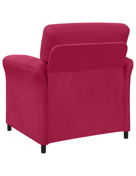 Set di divani 2 pz Rosso Vino Velluto