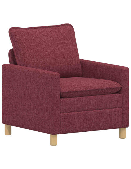 Set di divani 2 pz Rosso Vino Tessuto