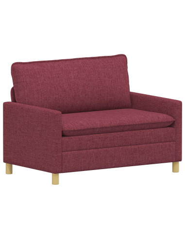 Set di divani 2 pz Rosso Vino Tessuto
