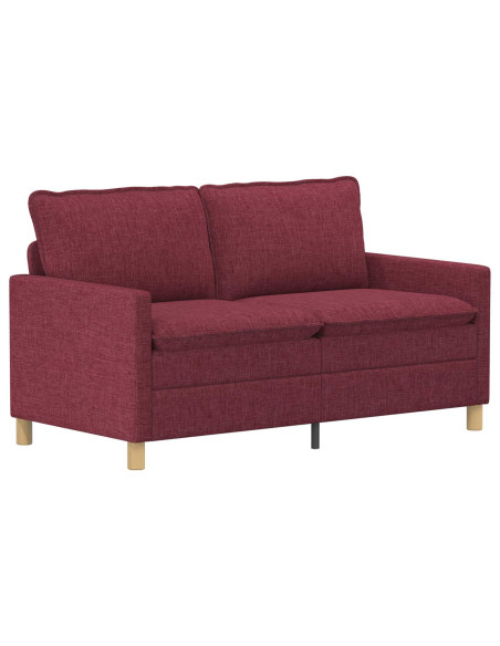 Set di divani 2 pz Rosso Vino Tessuto