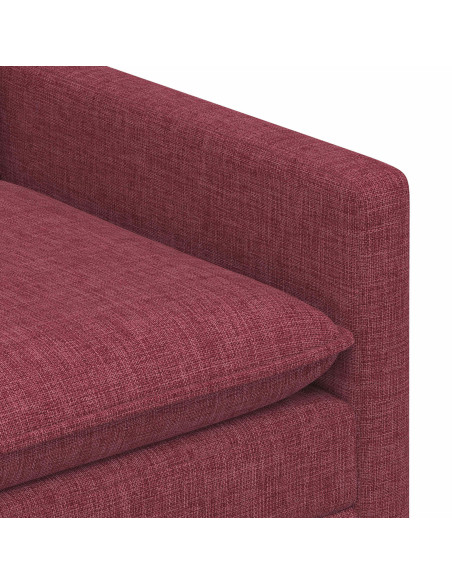 Set di divani 2 pz Rosso Vino Tessuto