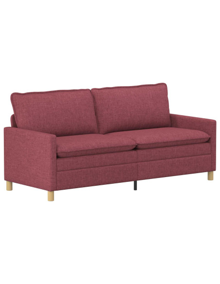 Set di divani 2 pz Rosso Vino Tessuto