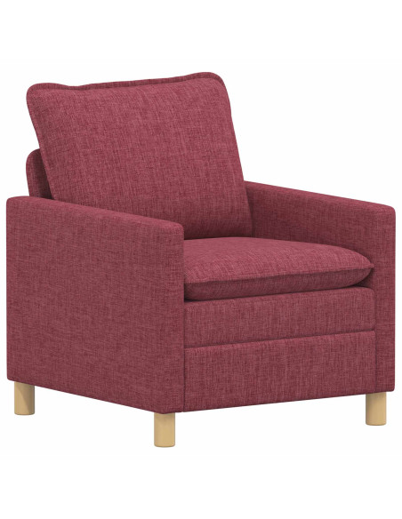 Set di divani 2 pz Rosso Vino Tessuto